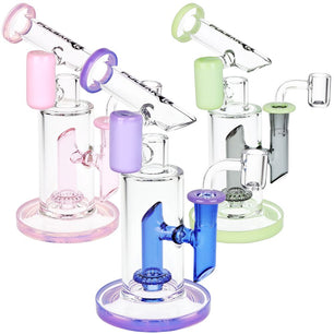 Pulsar Bicolor Fractured Tower Glass Dab Rig | 8