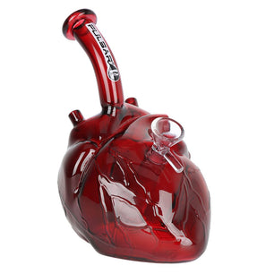 Pulsar Be Still My Heart Glass Water Pipe 6.5