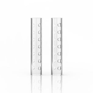 HOLLOW QUARTZ PILLARS WITH HOLES (2PK)