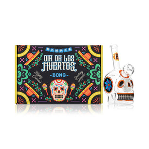 Dia De Los Muertos Skull Bong 6.1