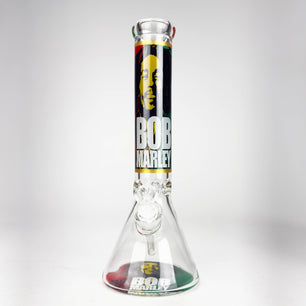 14" BM Design Glass Bong – 7mm Thick with Ice Catcher