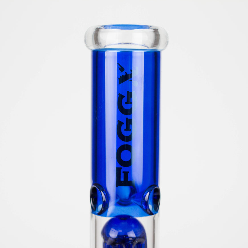 FOGGX | 14" Colored Glass Water Pipe with Percolator [FTLL09]