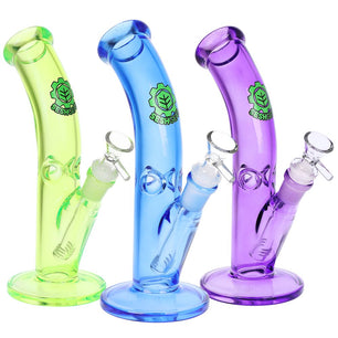 SeshGear Lean Back Bent Tube Colored Glass Water Pipe | 9