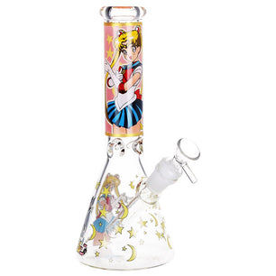 Japanese Animation Girl Beaker Glass Water Pipe - 10