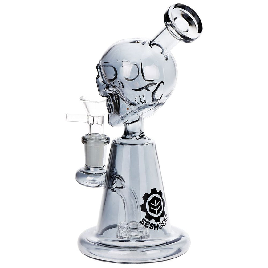 SeshGear Ancient Skullz Glass Water Pipe - 7.5" | 14mm F