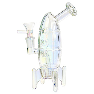 Journey To The Stars Electroplated Glass Water Pipe - 7
