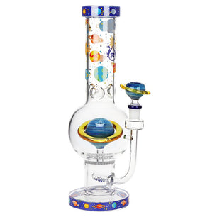 Pulsar Rings of Saturn Bubble Base Glass Water Pipe - 12.75