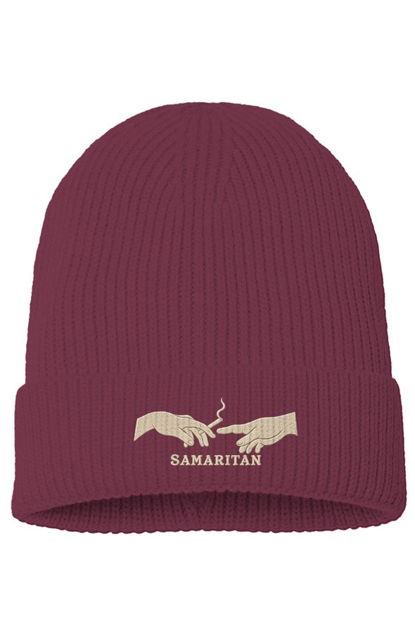 Samaritan Signature Rib Knit Beanie