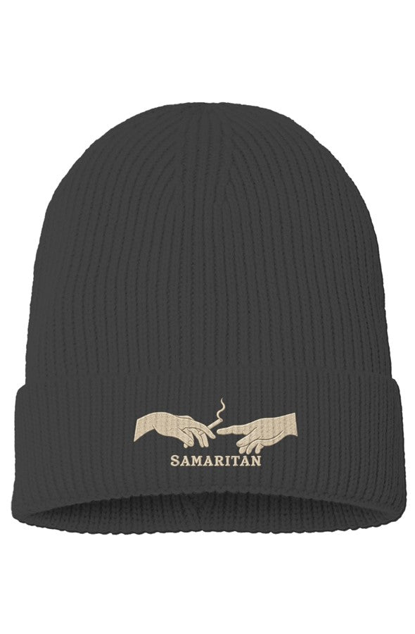 Samaritan Signature Rib Knit Beanie
