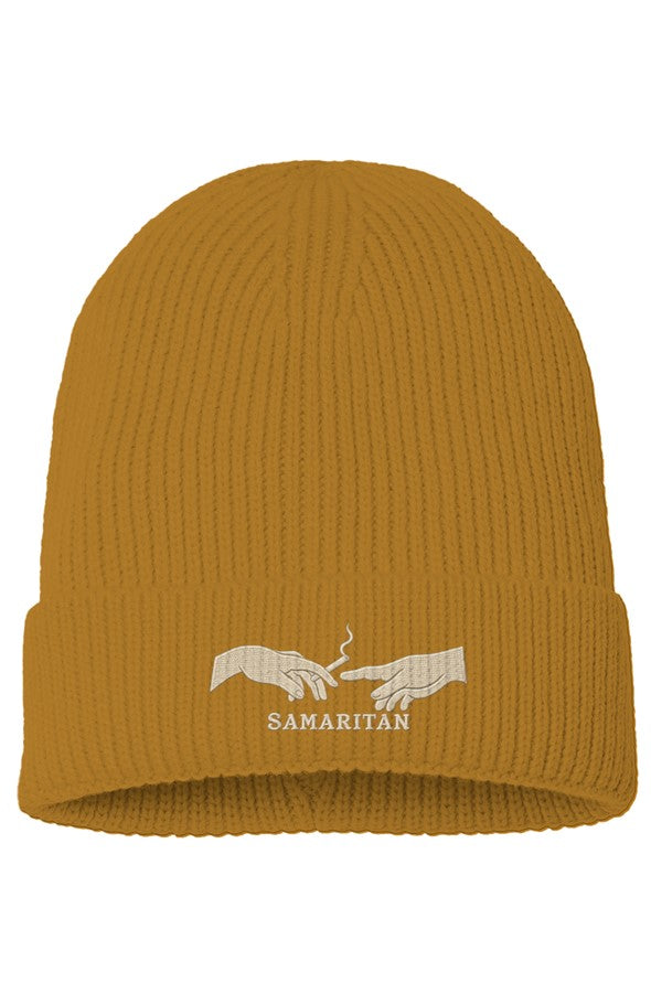 Samaritan Signature Rib Knit Beanie