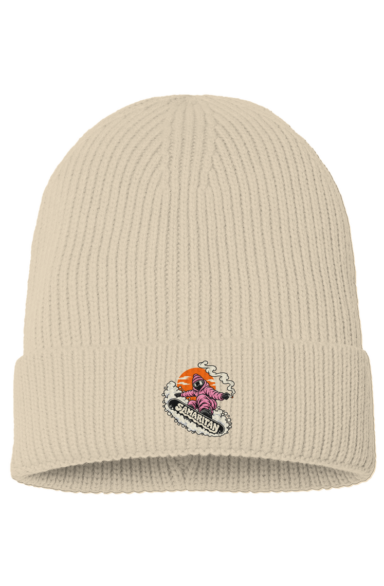 Sustainable Fine Rib Knit Beanie
