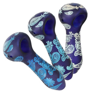Dogg Lbs Engraved Hazely Glass Spoon Pipe - 4