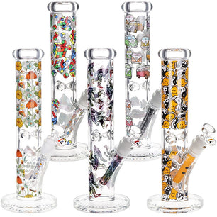 Pulsar Design Series Straight Tube Glass Water Pipe | 12