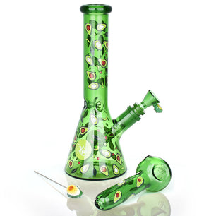 Pulsar Fruit Series Avocado Gold Herb Pipe Glow Duo - 10