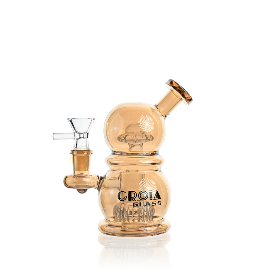 6" Mini Egg Dab Rig with Crown Perc | Croia Glass