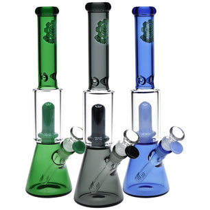 SeshGear Double Chamber Glass Beaker Water Pipe - 12