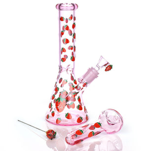 Pulsar Fruit Series Strawberry Cough Herb Pipe Glow Duo - 10