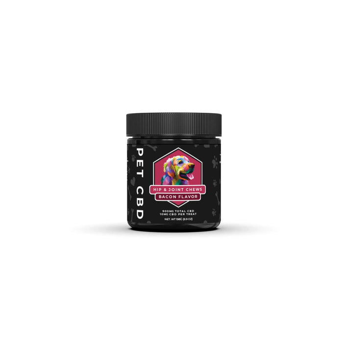 Hip and Joint Chews CBD Dog Treats 900 MG (Bacon Flavored)