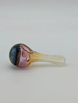 Gold Fumed with a swirl Window Heady Pipe