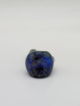 Gold Fume/blue/green flower pattern Heady Pipe