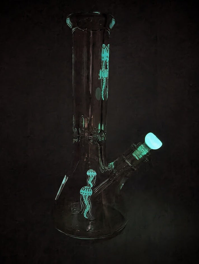 Jellyfish bong glow in the dark