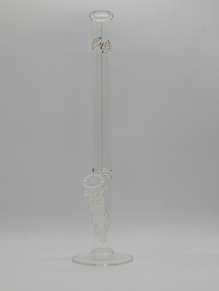 Envy bong flat bottom straight neck clear
