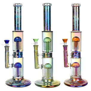 Pulsar Dub Chamber Electro Etched Water Pipe | 13.75