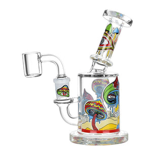 Fungi Eyes Glow In The Dark Glass Dab Rig - 6