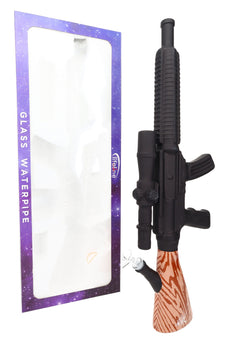 Rifle Beaker Bong “Countertop Cannon” – 24″ – Thick Glass