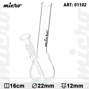 Micro | 6" Hangover Glass Water Pipe