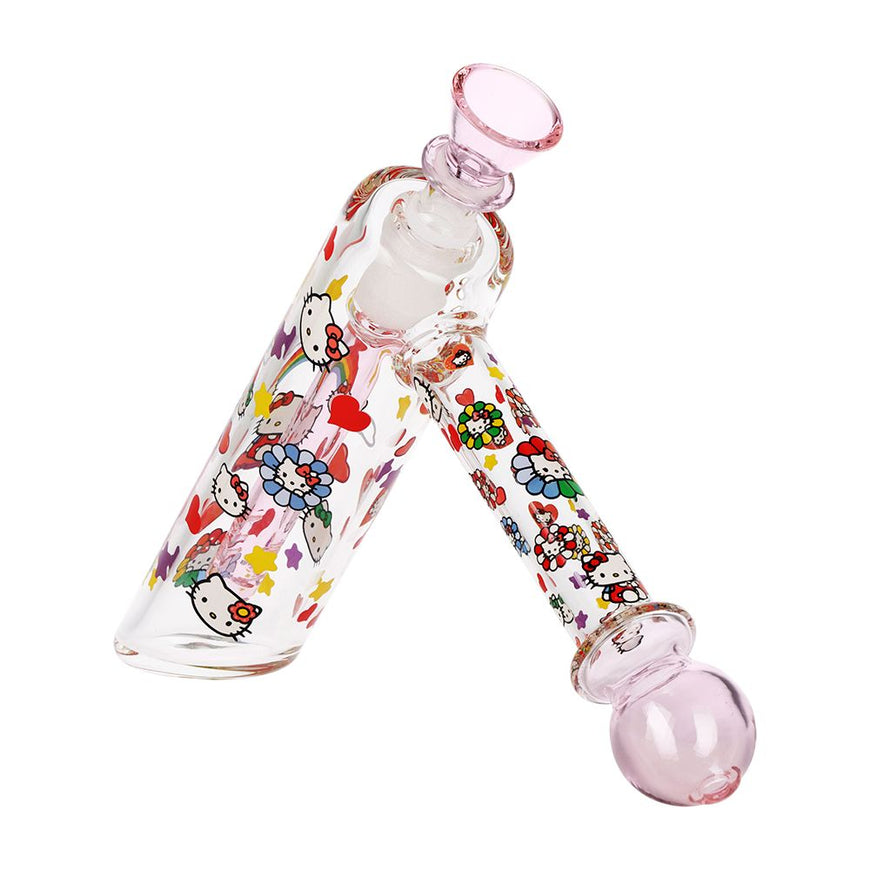Happy Feels Kitty Glass Bubbler - 6" / 14mm F