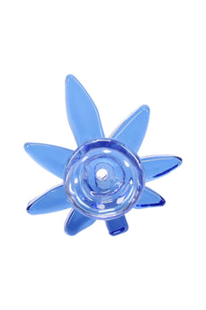 14 mm Male Leaf Bowl Slide – Blue or Black