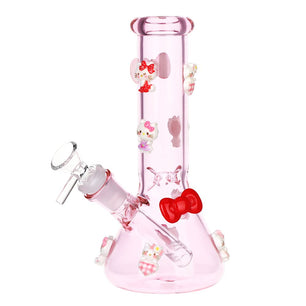 Wassup Hello Kitty Beaker Glass Water Pipe - 8