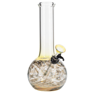 LA Pipes Raked Tiger Stripe Accented Beaker Bong 8
