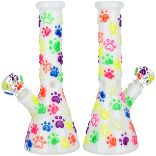 Paws for the Cause Glow in Dark Beaker Water Pipe - 10