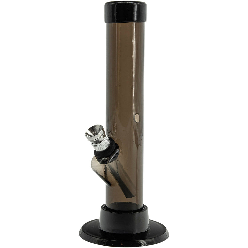 JM Enterprises 6" Acrylic Straight Tube Bong - Multiple Colors