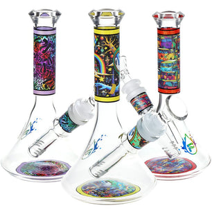 Pulsar Design Series Flared Beaker Glass Water Pipe | 6.75